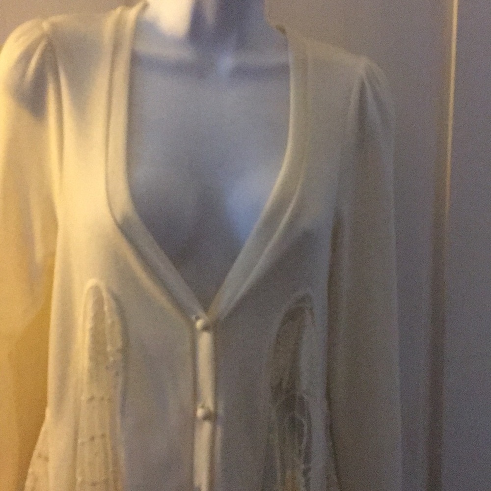 Open front sweater